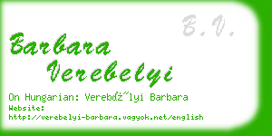 barbara verebelyi business card